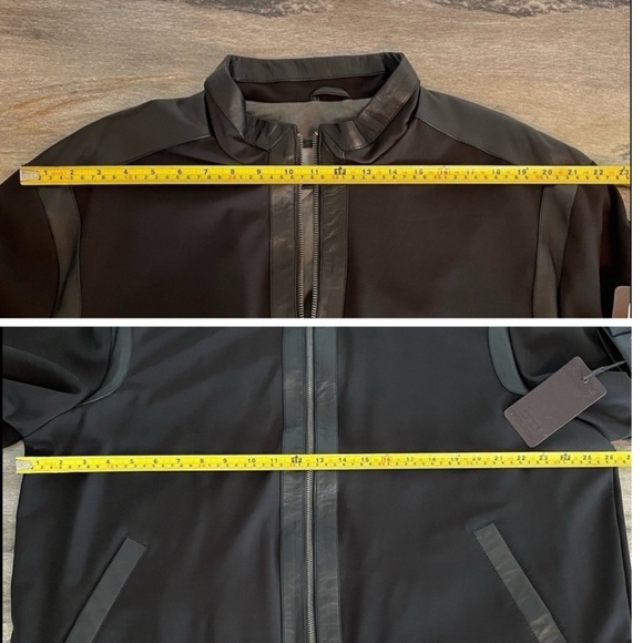 Bod & Christensen XXL Black Fall Jacket with Leather Trim - Picture 14 of 16